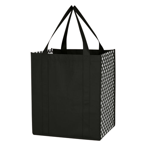 000543 Non-woven Curved Diamond Tote Bag