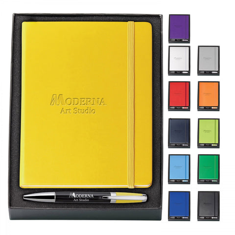 MELODY 2-TONE NEOSKINreg; PEN JOURNAL GIFT KIT