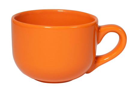 Churchill Latte 16oz orange ceramic mug