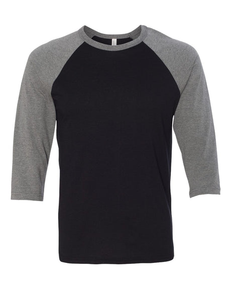 Bella+Canvas Unisex Three-Quarter Sleeve Baseball Tee