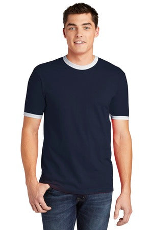 American Apparel Unisex Fine Jersey Ringer T-Shirt