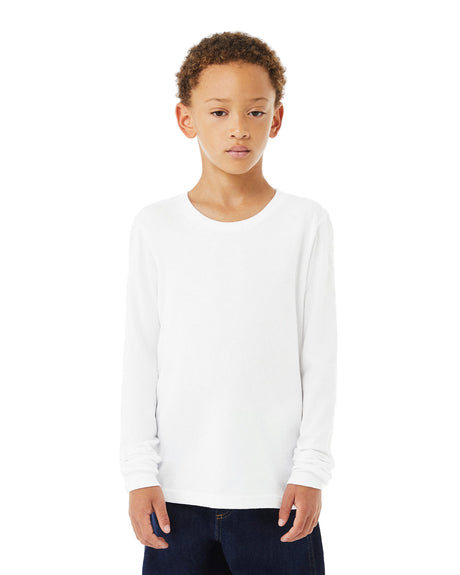 BELLA+CANVAS Youth Heather CVC Long-Sleeve T-Shirt