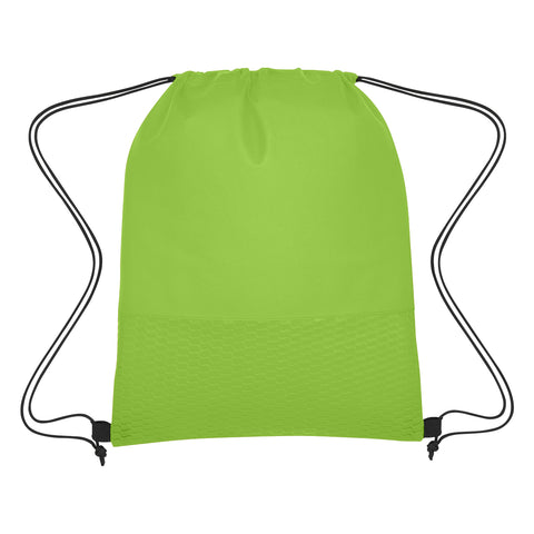 Wave Design Non-woven Drawstring Bag