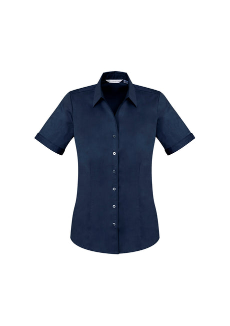 Ladies' Short Sleeve Monaco French Style Cotton Stretch Shirt