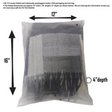 Plaid Wool Blanket, 50x60, Blank Only