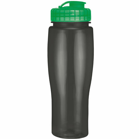 24 Oz. Contour Translucent Bottle w/ Flip Top Lid