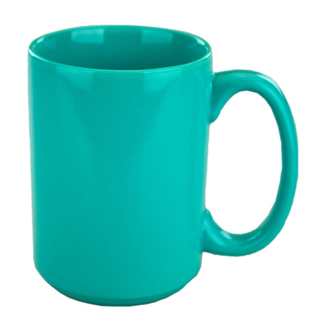 Jumbo 15oz aqua ceramic mug - Etched