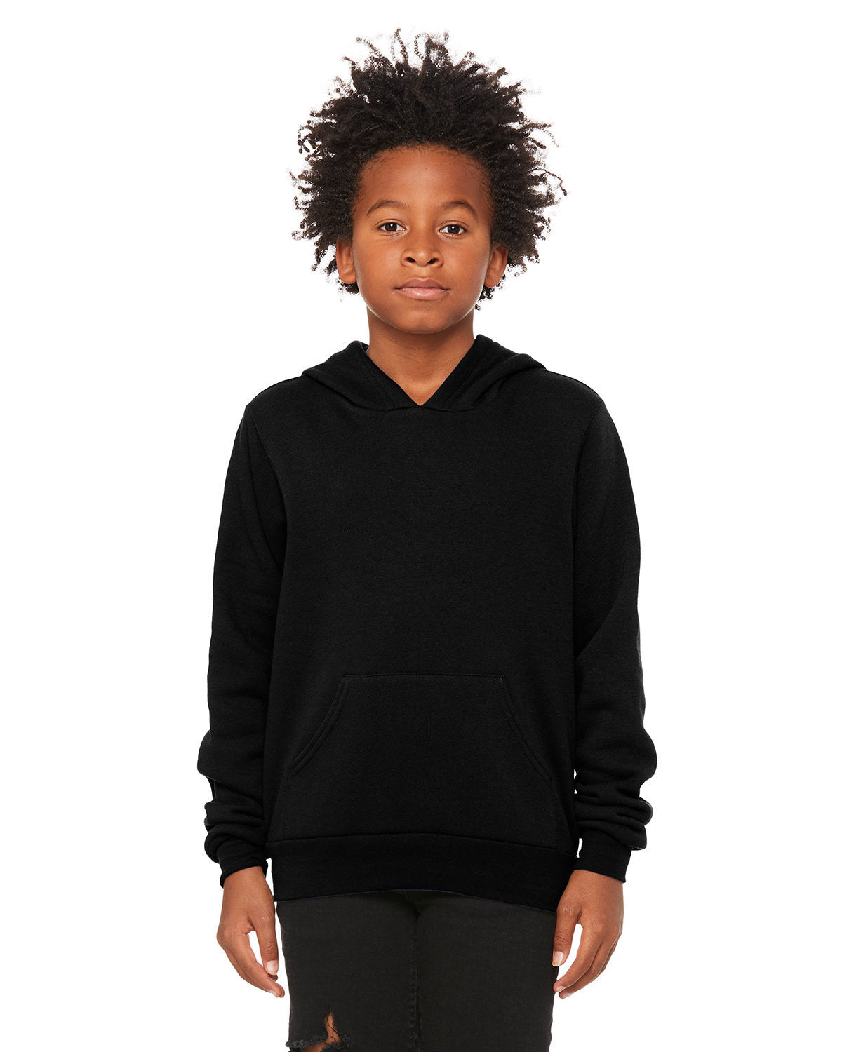 BELLA+CANVAS Youth Sponge Fleece Pullover Hooded Sweatshirt