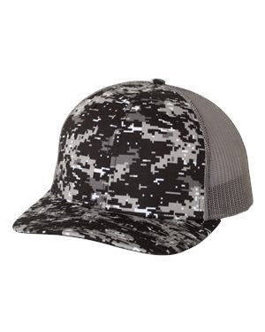 000458 Richardson® Patterned Snapback Trucker Cap