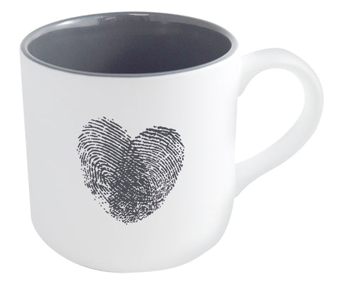 Angora 14oz 2tone white/grey mug in a Ripple gift box