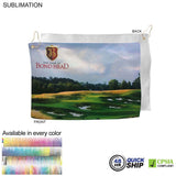 48Hr Quick Ship - Microfiber Suede Shammy Golf Towel, 12x18, Nofold Grommet and Hook