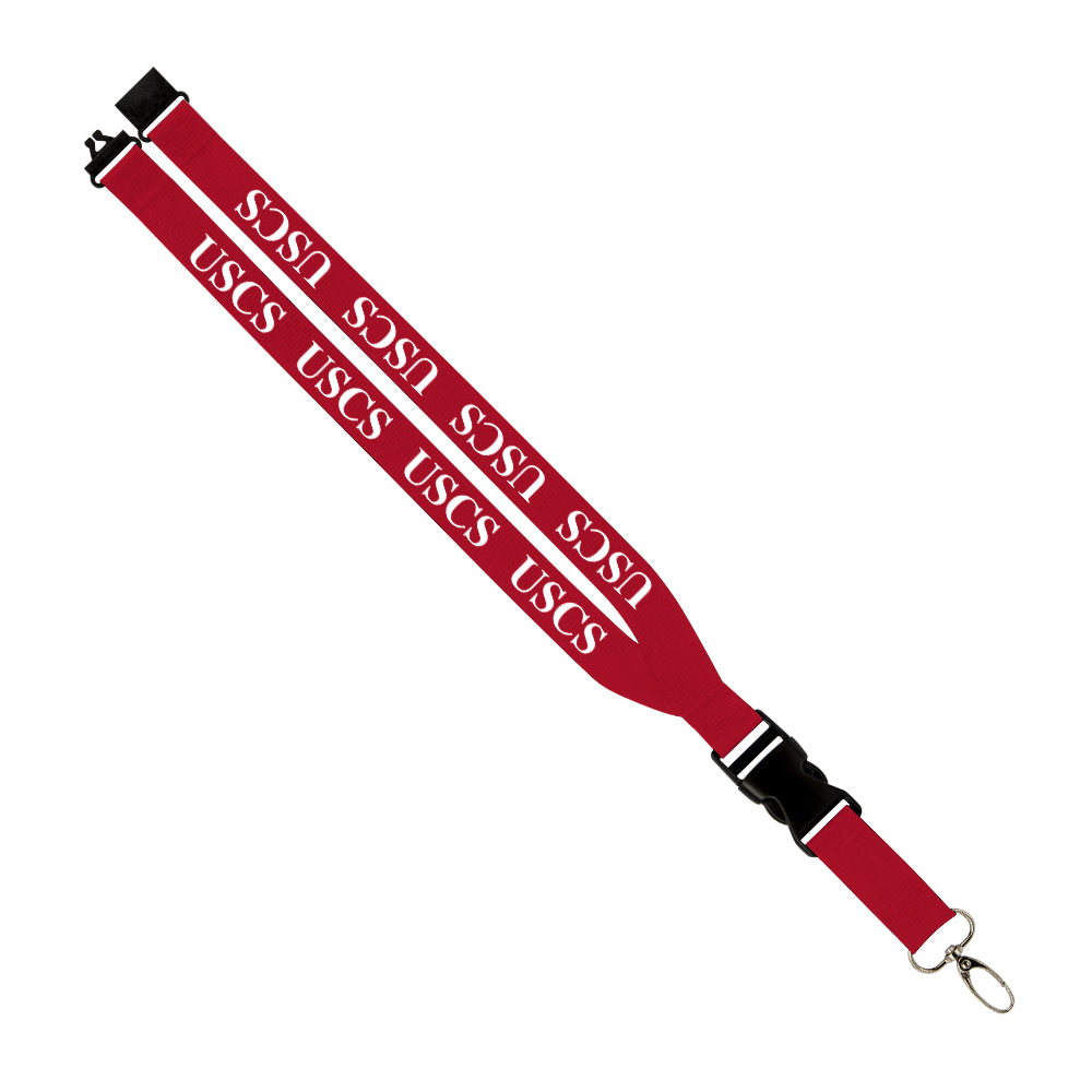 Maverick Polyester Lanyard w/Convenience Release & Metal Lobster Claw