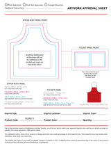 72 Hr Fast Ship - Domestic made Bib Apron, 25x28, 2 Pockets, Adjustable Neck, Sublimated