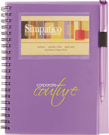 5.5" x 7" FSC Mix Star Spiral Notebook with Pen