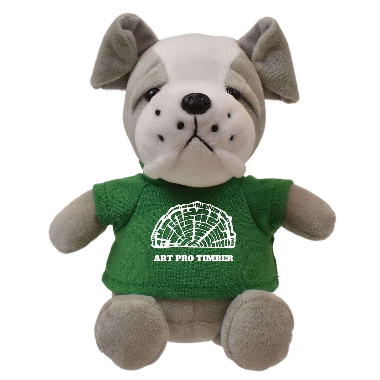 6" Mini Me Gray Brooklyn Bulldog w/T-Shirt