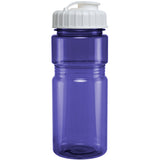 20 Oz. Translucent Recreation Bottle w/ Flip Top Lid