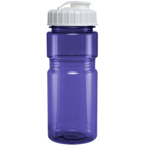 20 Oz. Translucent Recreation Bottle w/ Flip Top Lid