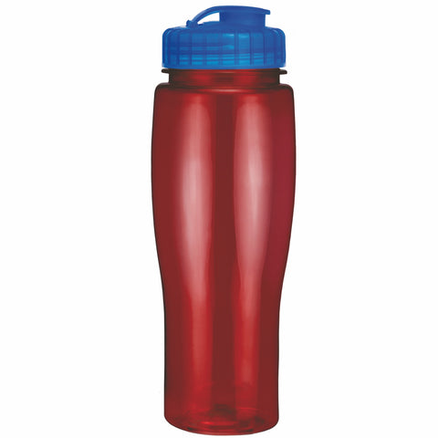 24 Oz. Contour Translucent Bottle w/ Flip Top Lid