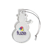 Snowman Shaped USA Made Acrylic Ornament