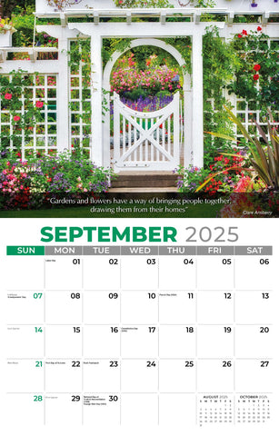 Galleria Wall Calendar 2025 Flowers & Gardens