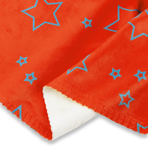 48 Hr Quick Ship - Sherpa Faux Wool Lined Micro Mink Baby Blanket, 30x40, Sublimated