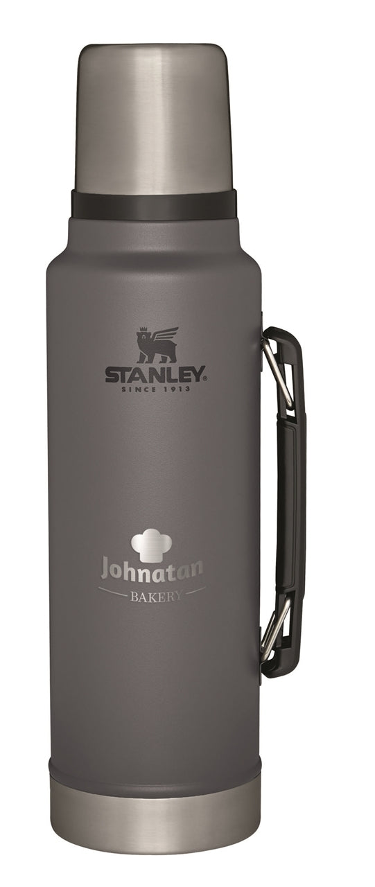 Stanley® Classic 1.5 qt vacuum insulated SS bottle, grey - Etched