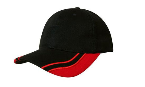 Brushed Heavy Cotton Cap w/Curved Peak Inserts