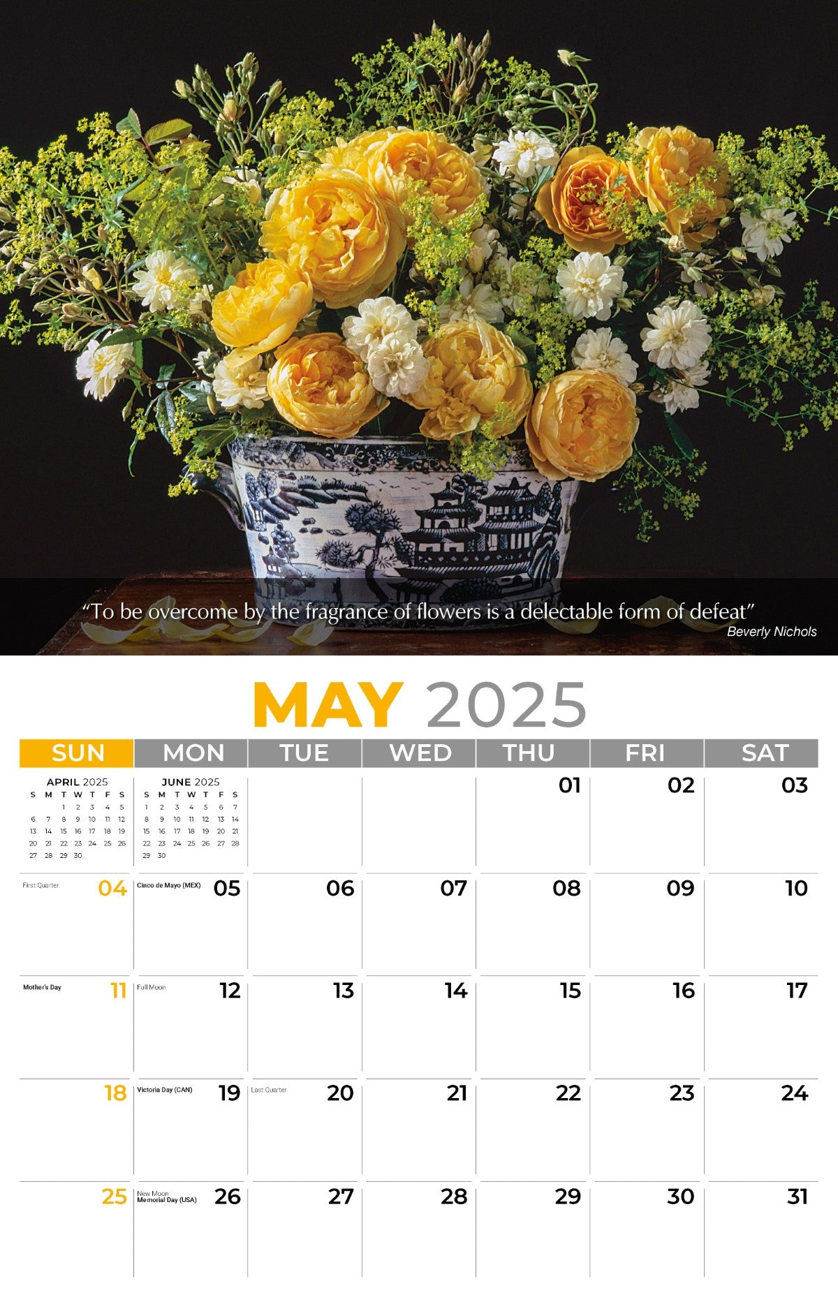 Galleria Wall Calendar 2025 Flowers & Gardens