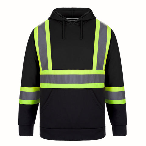 Long Haul Men's Hi-Vis Polyester Pullover Hoodie