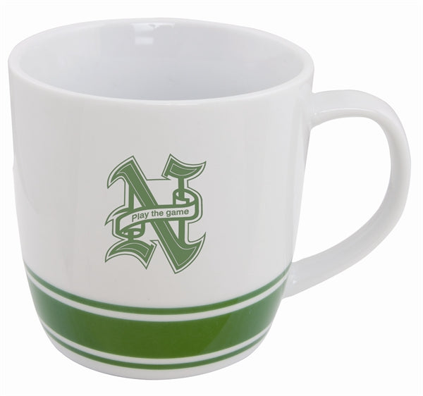 UN 13oz 2tone white/green mug