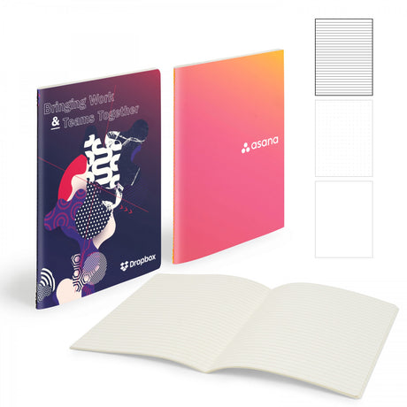 Medio Centre Sewn Notebook 5" X 7" With 56 Pages