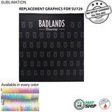 72 Hr Fast Ship - Replacement Full Color Graphics for 8' Display, Media Wall, Backdrop SU729