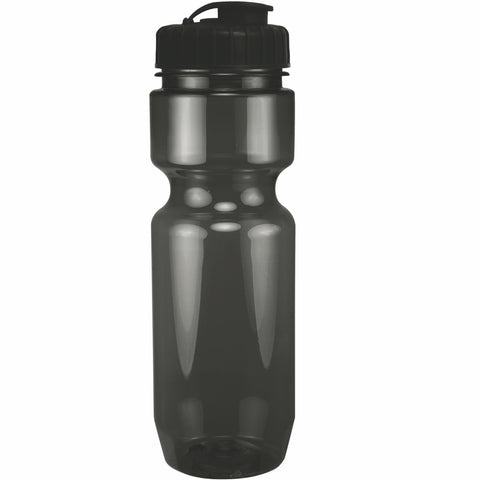 22 Oz. Translucent Bike Bottle w/ Flip Top Lid