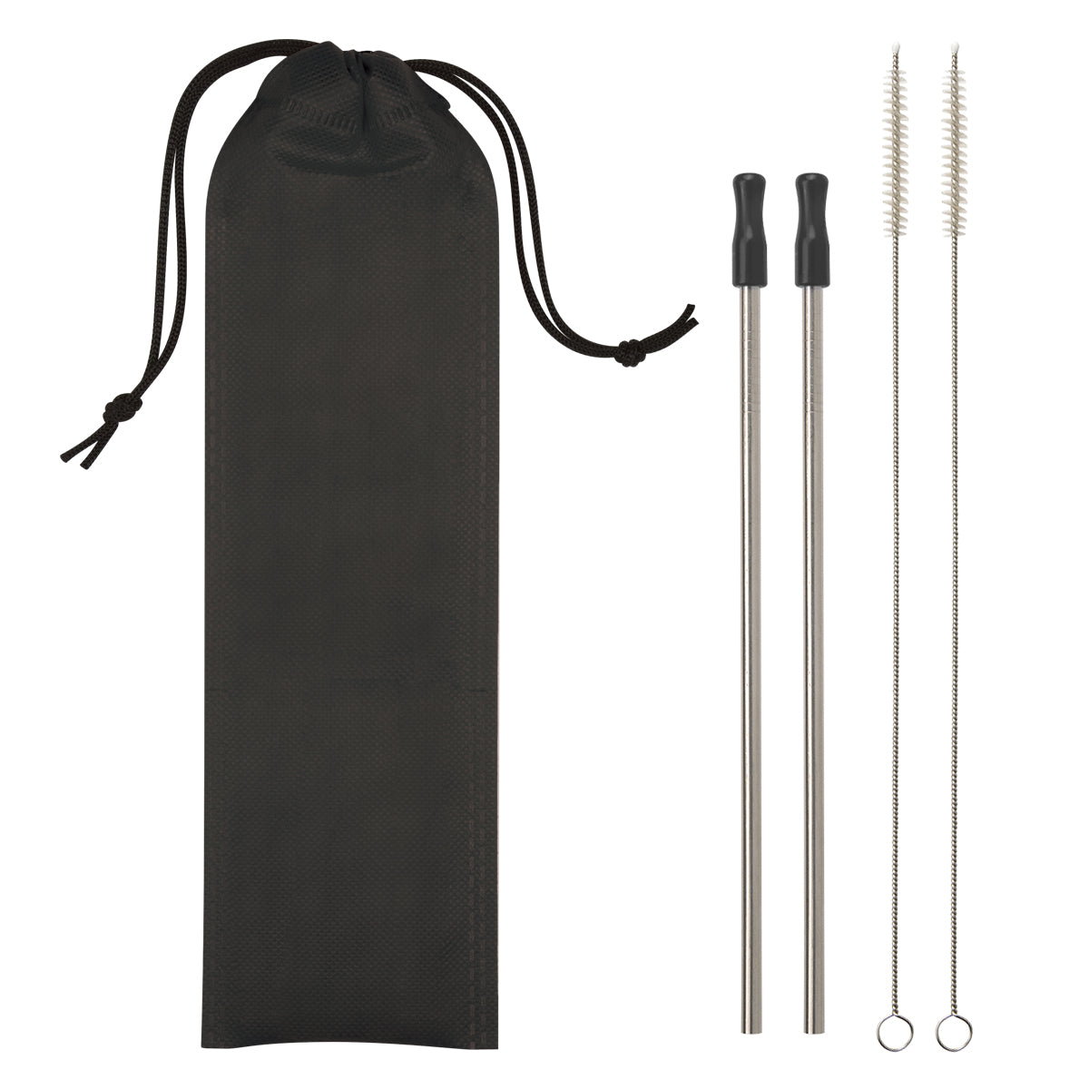 2-pack Stainless Steel Straw Kit