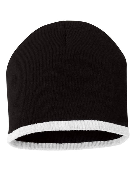 000469 Sportsman™ 8'' Bottom Striped Knit Beanie