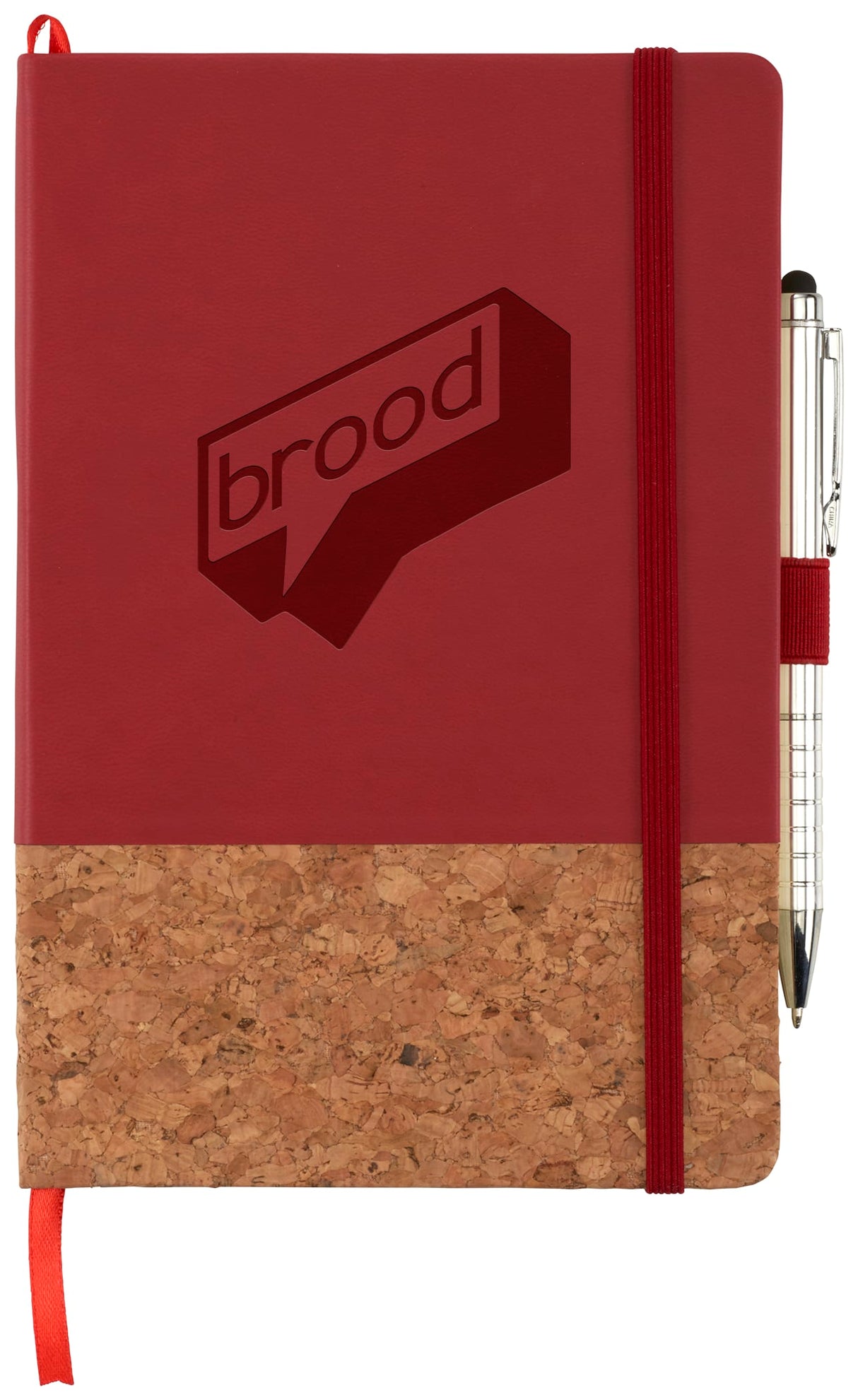5.5" x 8.5" FSC Lucca Cork Hard Bound JournalBook