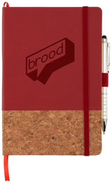 5.5" x 8.5" FSC Lucca Cork Hard Bound JournalBook