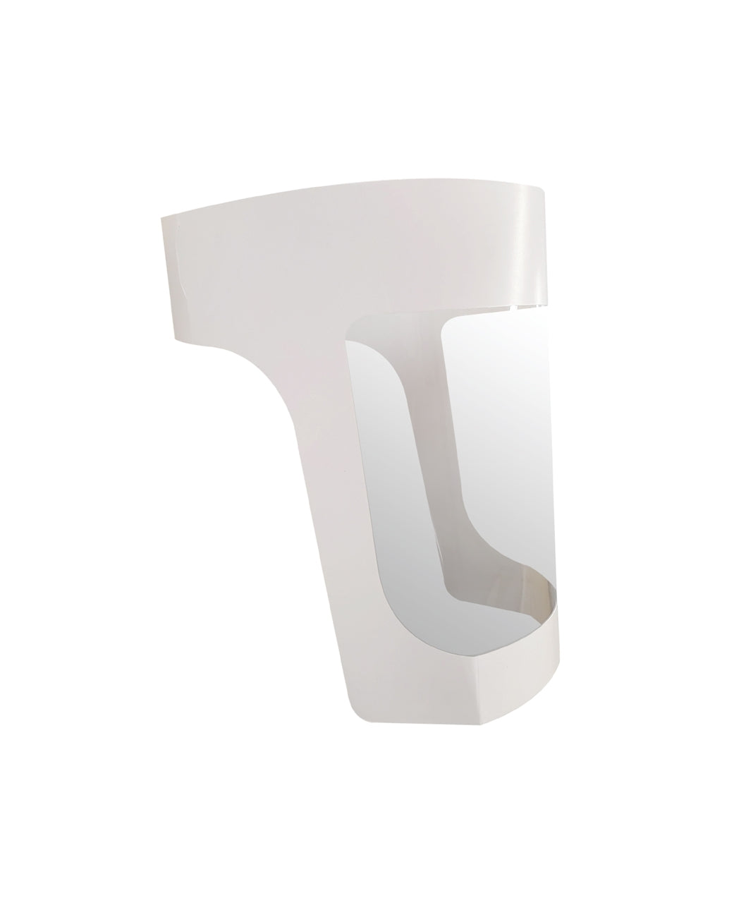 Eco-Disposable Face Sheld, Paperboard, White - Blank