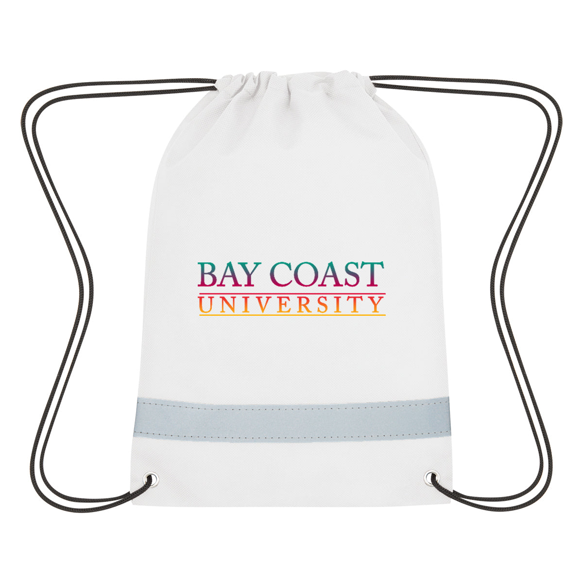 Lil' Bit Reflective Non-woven Drawstring Bag