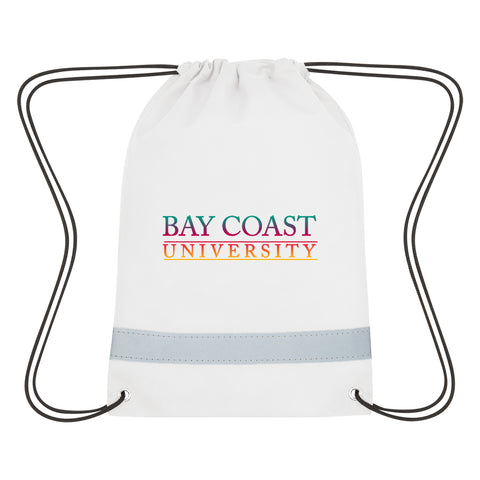 Lil' Bit Reflective Non-woven Drawstring Bag
