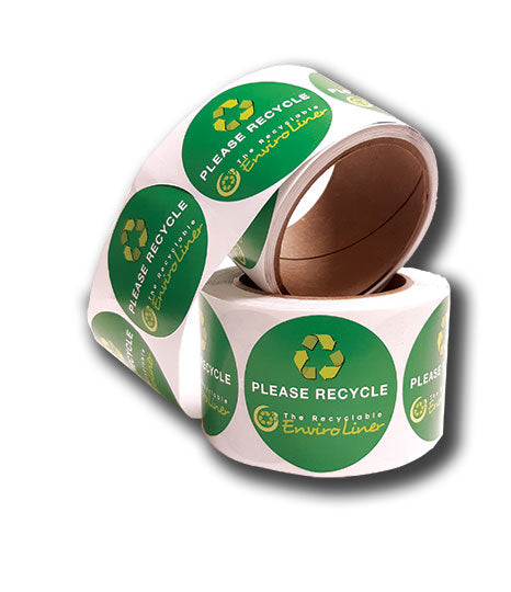 Eco-Friendly BOPP Roll Stickers (3" Circle)