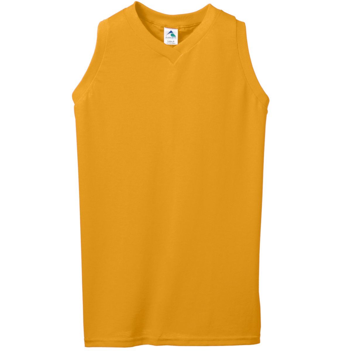 Girls' Sleeveless V-Neck Poly/Cotton Jersey