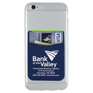 "Banker"Soft Silicone Cell Phone Wallet