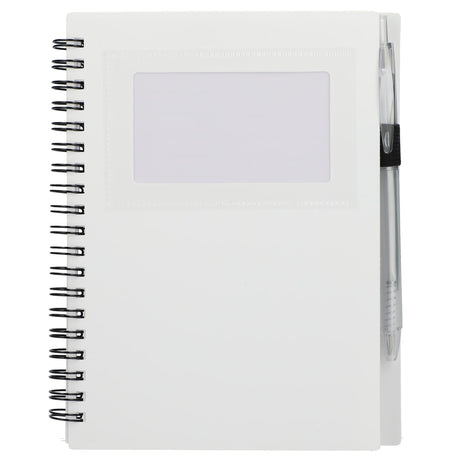 5" x 7" FSC® Recycled Star Spiral Notebook with Pen