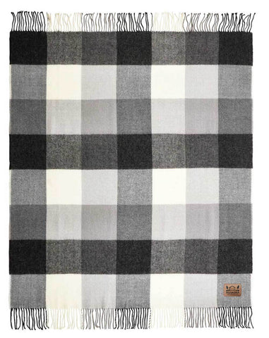 Plaid Wool Blanket, 50x60, with Lasered logo patch, NO SETUP CHARGE