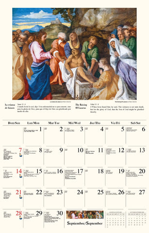 Galleria Wall Calendar 2025 Catholic Inspirations SP/ENG