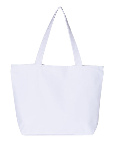 000508 Q-Tees™ 25L Zippered Tote Bag