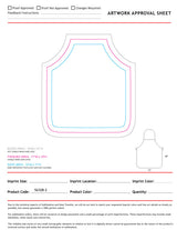 Personalized Domestic made Kids Bib Apron, 17x19, No Pockets, Sublimated, White or Stock Color ties