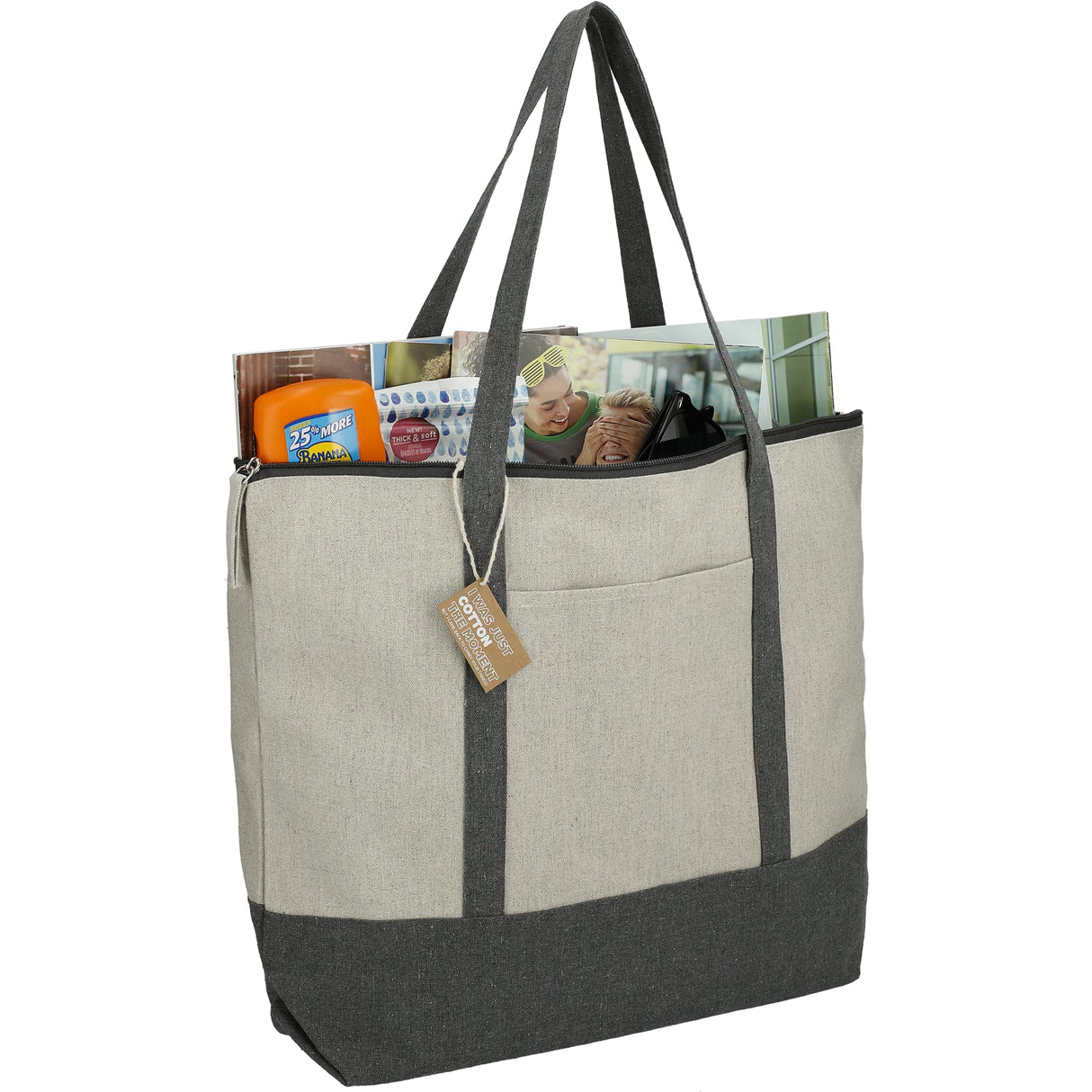 Repose 10oz Recycled Cotton Zippered Tote