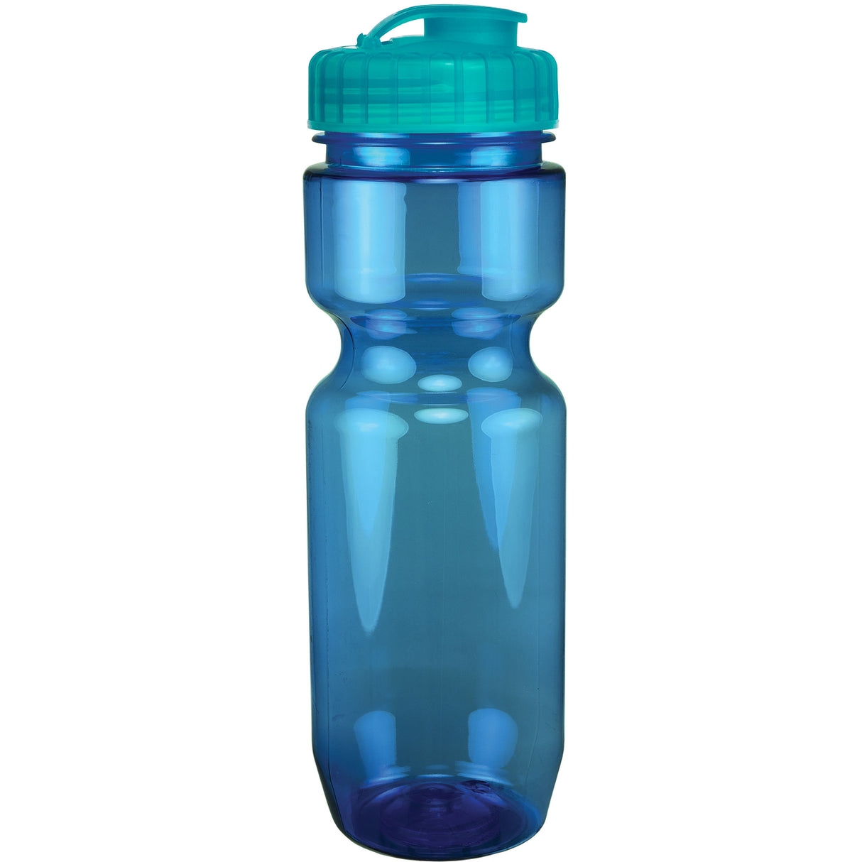 22 Oz. Translucent Bike Bottle w/ Flip Top Lid